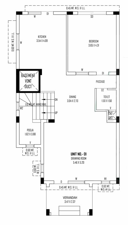  sahajanand vaikunth bunglows Floor Plan Ground Floor Plan