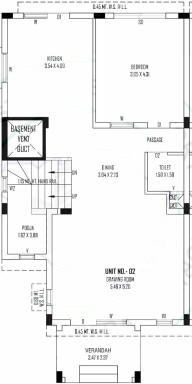  sahajanand vaikunth bunglows Floor Plan Ground Floor Plan