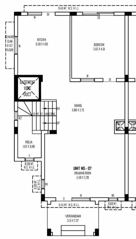  sahajanand vaikunth bunglows Floor Plan Ground Floor Plan