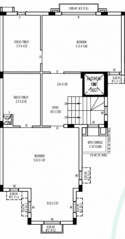  sahajanand vaikunth bunglows Floor Plan First Floor Plan