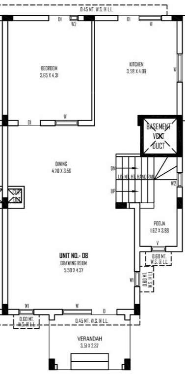  sahajanand vaikunth bunglows Floor Plan Ground Floor Plan