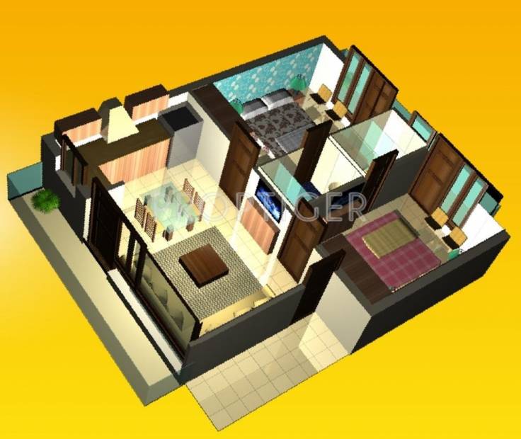 Dara The D Homes (2BHK+2T (820 sq ft) 820 sq ft)