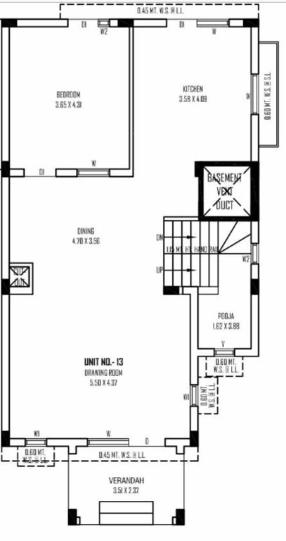  sahajanand vaikunth bunglows Floor Plan Ground Floor Plan