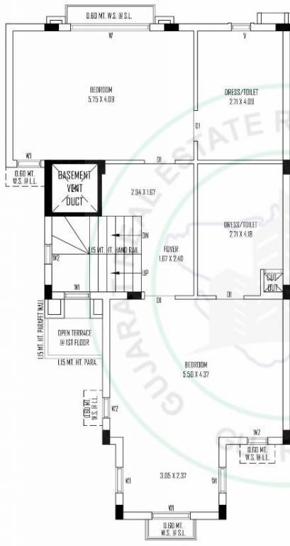  sahajanand vaikunth bunglows Floor Plan First Floor Plan