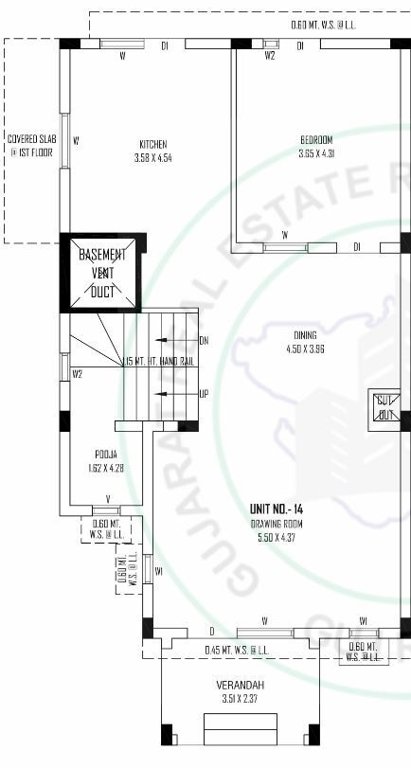  sahajanand vaikunth bunglows Floor Plan Ground Floor Plan