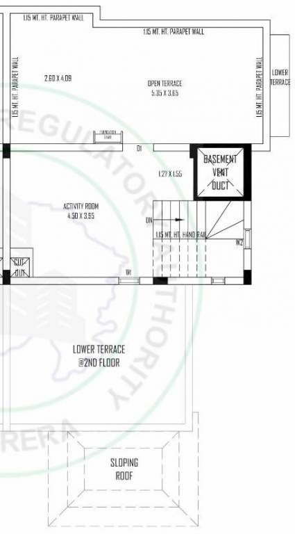  sahajanand vaikunth bunglows Floor Plan Third Floor Plan