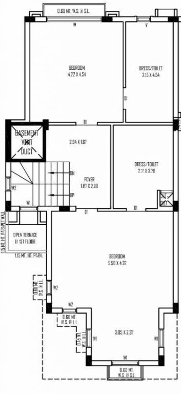  sahajanand vaikunth bunglows Floor Plan First Floor Plan