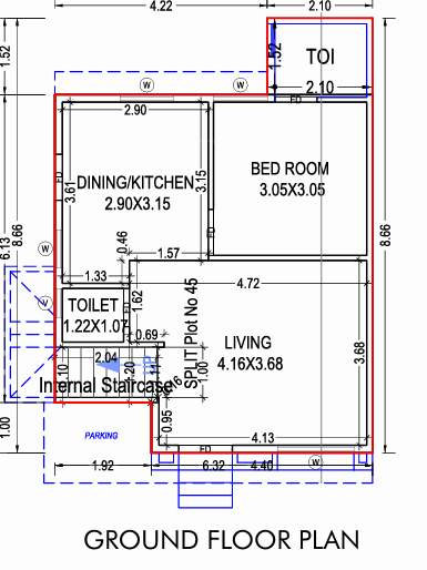 samruddhi shrey ii Floor Plan Ground Floor Plan