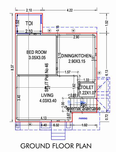samruddhi shrey ii Floor Plan Ground Floor Plan