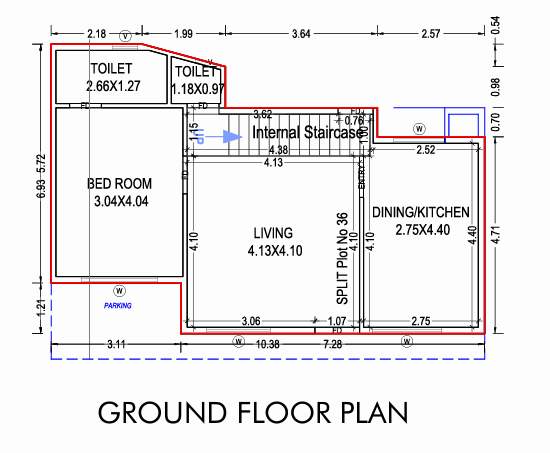 samruddhi shrey ii Floor Plan Ground Floor Plan