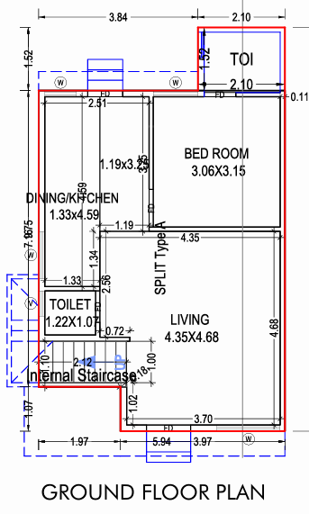 samruddhi shrey ii Floor Plan Ground Floor Plan