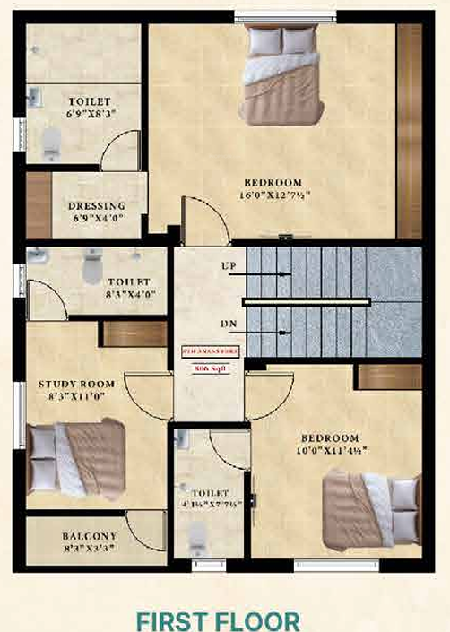  ath ananterra Floor Plan Ground Floor Plan