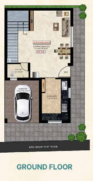  ath ananterra Floor Plan Ground Floor Plan