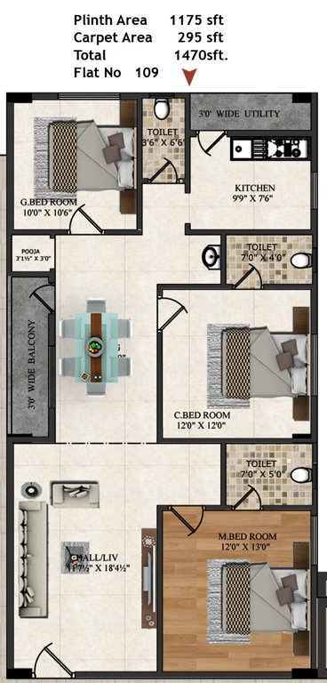  heights Floor Plan Floor Plan