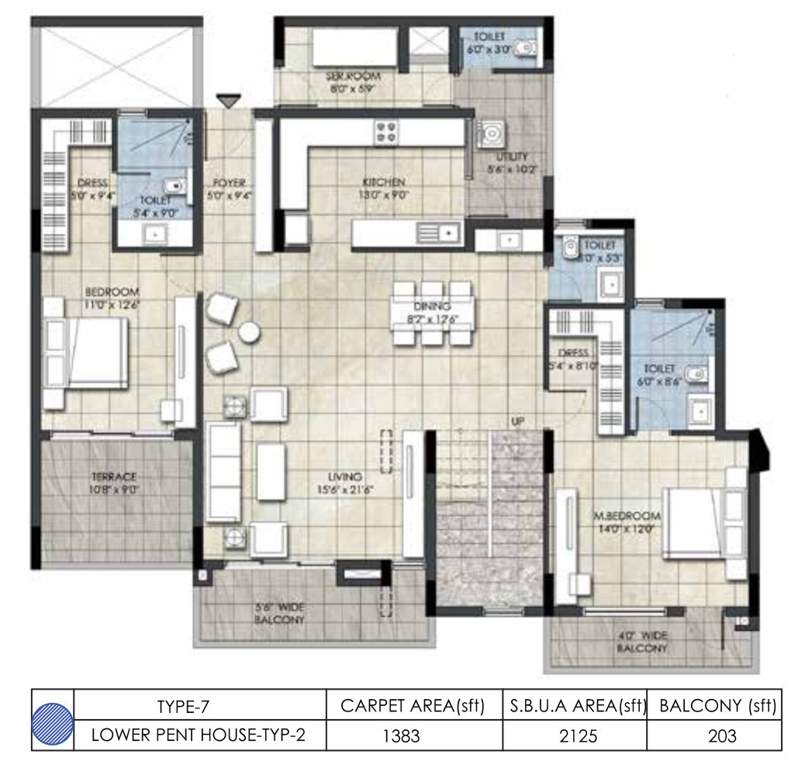  nido de aamor Floor Plan Lower Level Penthouse Plan