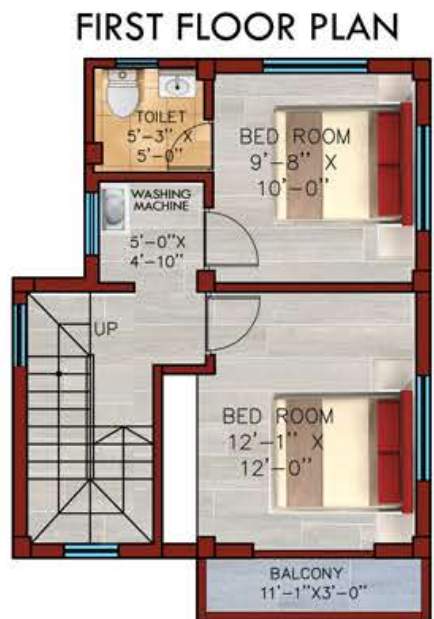  vriddhi fresco fountain city Floor Plan First Floor Plan