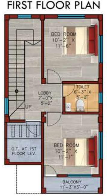  vriddhi fresco fountain city Floor Plan First Floor Plan