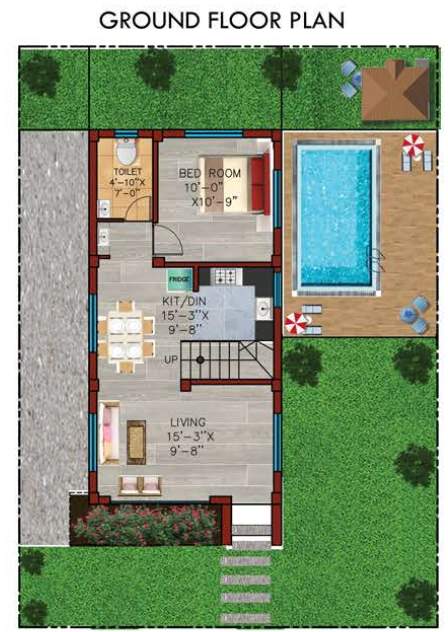  vriddhi fresco fountain city Floor Plan Ground Floor Plan
