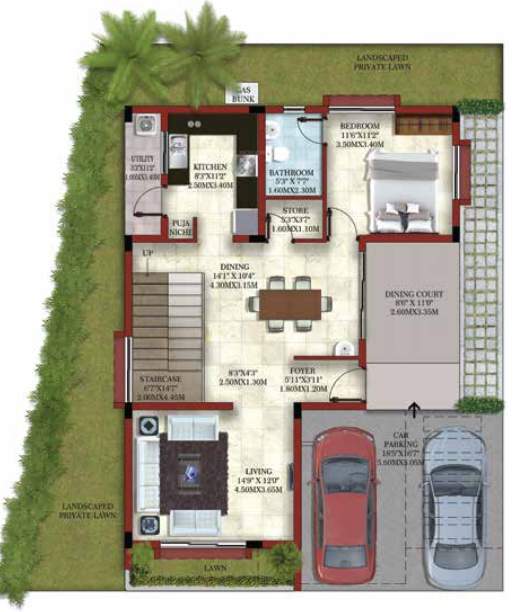  eternia ii Floor Plan Ground Floor Plan