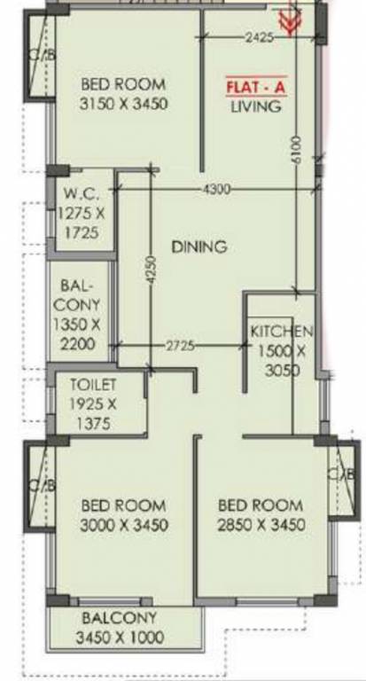 Floor Plan sunflower tower Floor Plan Floor Plan