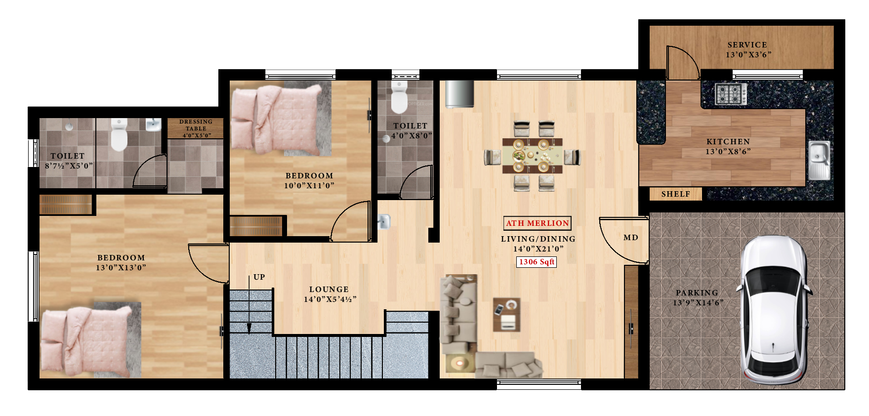  ath merlion Floor Plan Ground Floor Plan