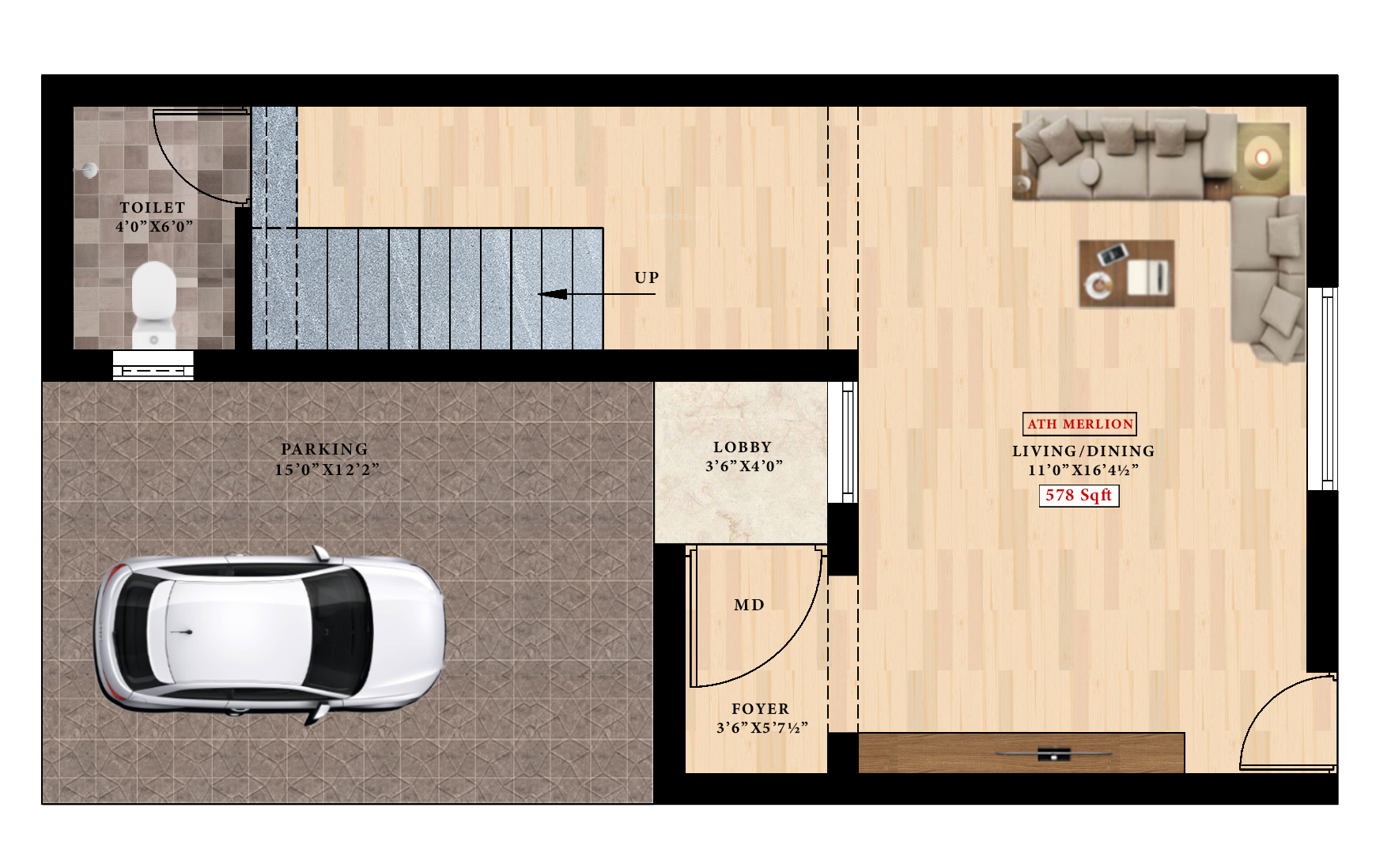  ath merlion Floor Plan Ground Floor Plan
