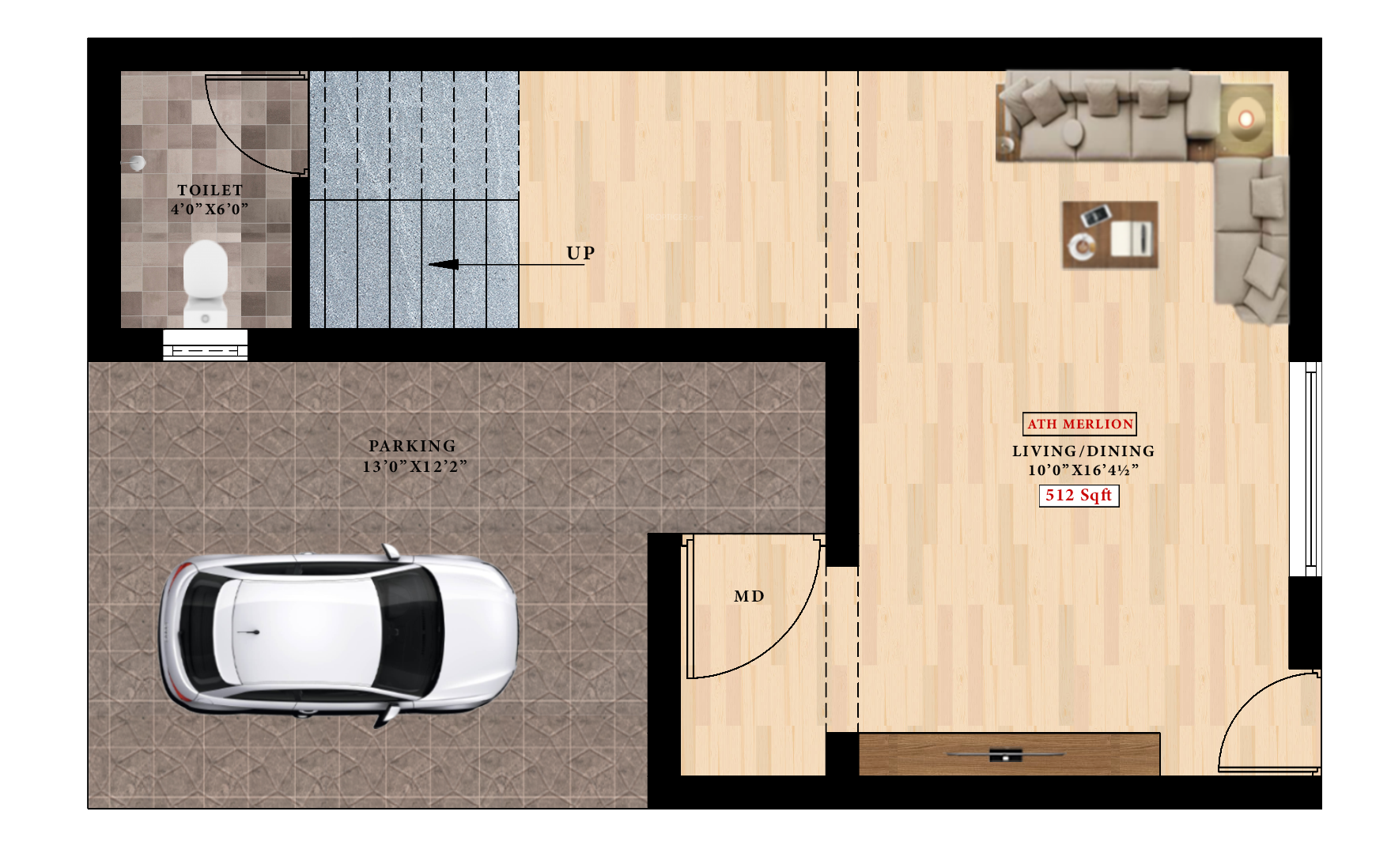  ath merlion Floor Plan Ground Floor Plan