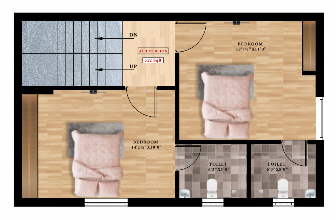  ath merlion Floor Plan Second Floor Plan