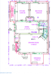  vraj-bungalows Floor Plan Ground Floor Plan