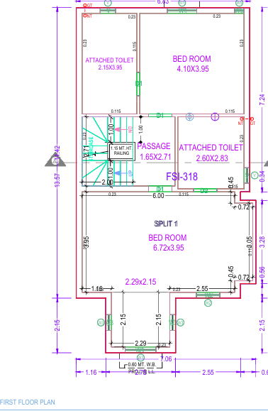  vraj bungalows Floor Plan First Floor Plan