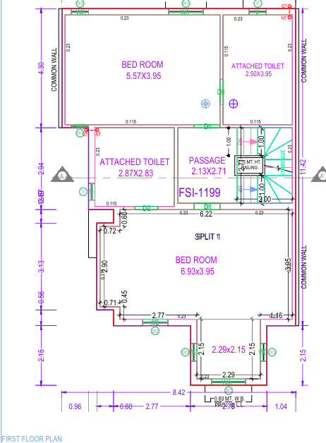  vraj bungalows Floor Plan First Floor Plan