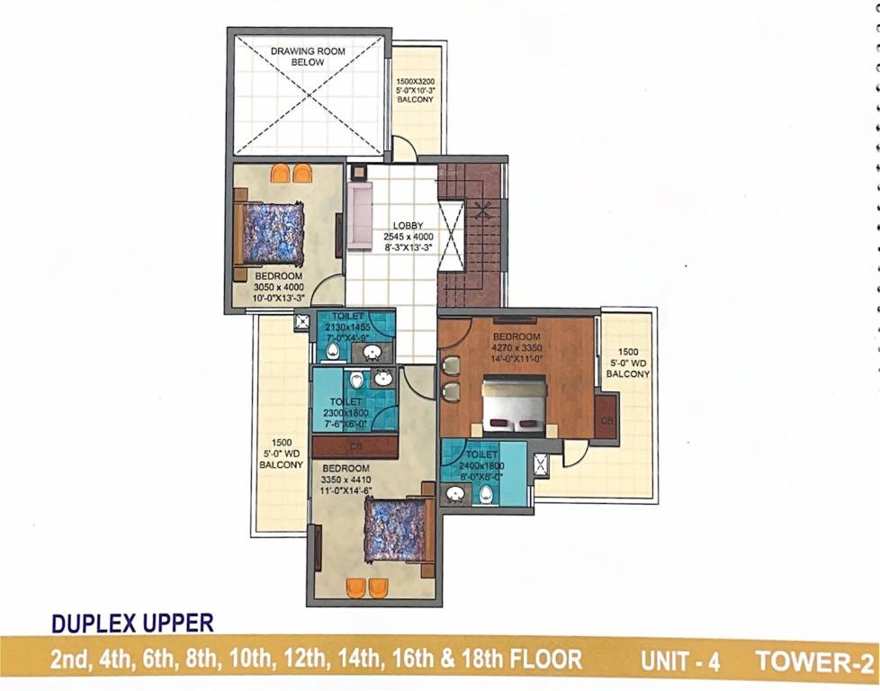 Upper Level Duplex Plan aigin royal Floor Plan Upper Level Duplex Plan