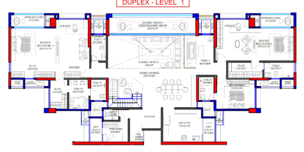  livience aleenta Floor Plan Lower Level Duplex Plan