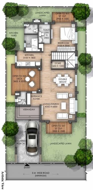  newtown villas Floor Plan Ground Floor Plan