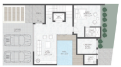  vantage sukra Floor Plan Ground Floor Plan