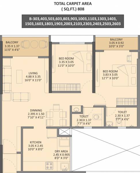  arihant-skysuites Floor Plan Floor Plan