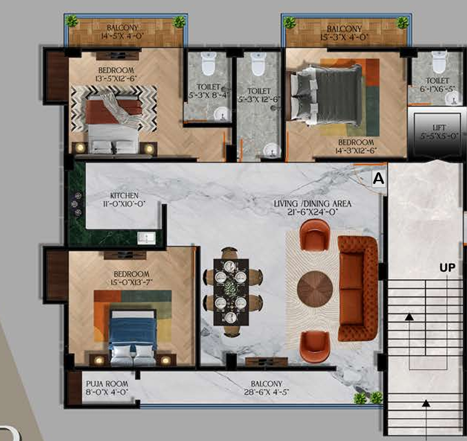 Floor Plan nikita vrindaban residency Floor Plan Floor Plan