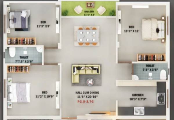  vijay-sakthi-flats Floor Plan Floor Plan