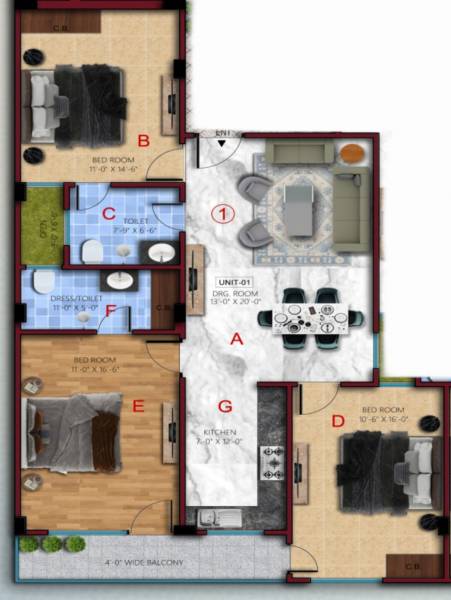  apartments Floor Plan Floor Plan