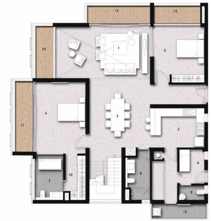  space station Floor Plan Lower Level Duplex Plan