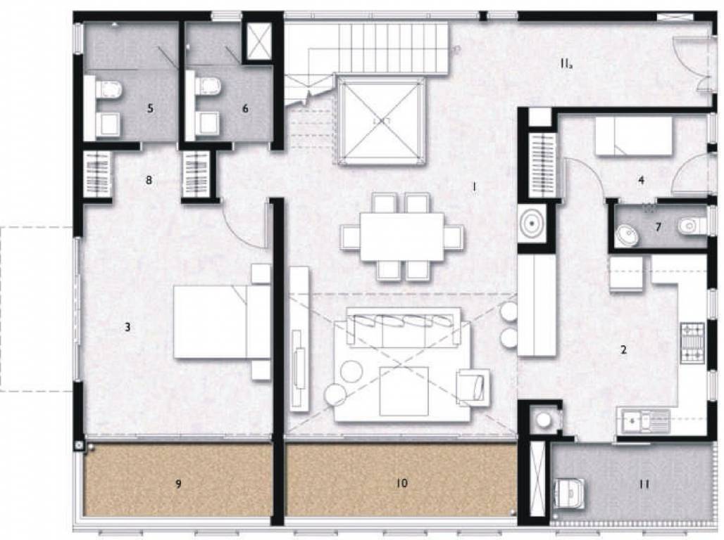  space station Floor Plan Lower Level Floor
