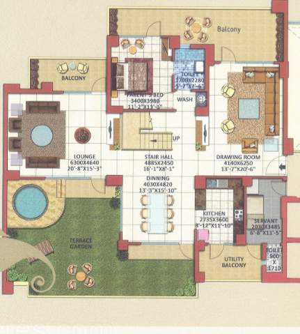  parx laureate Floor Plan Lower Level Duplex Plan
