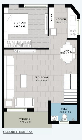  shyam kutir 86 Floor Plan Ground Floor Plan