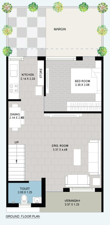  shyam kutir 86 Floor Plan Ground Floor Plan