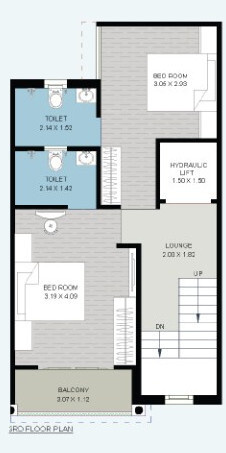  shyam kutir 86 Floor Plan Third Floor Plan