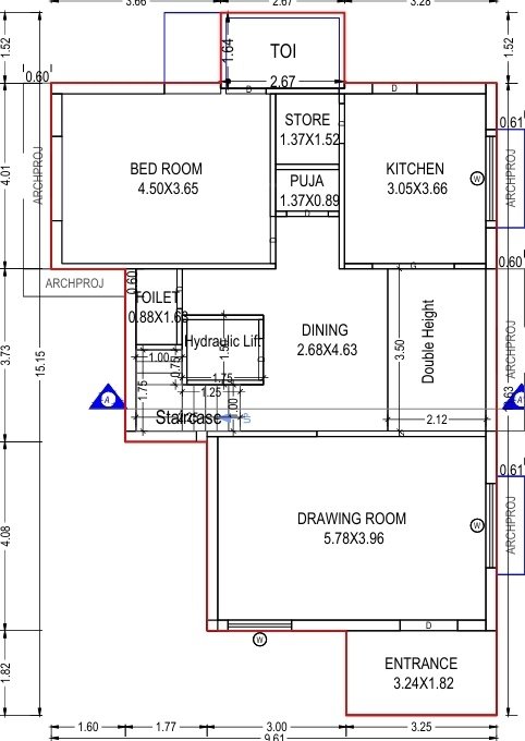  pacifica Floor Plan Ground Floor Plan