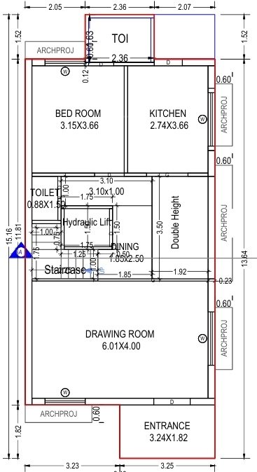  pacifica Floor Plan Ground Floor Plan