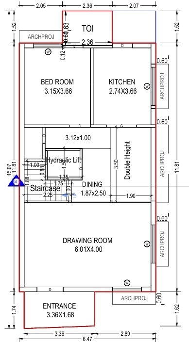  pacifica Floor Plan Ground Floor Plan