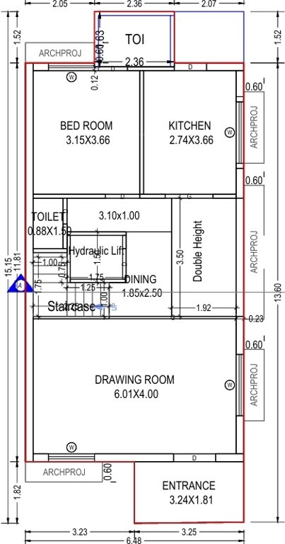  pacifica Floor Plan Ground Floor Plan