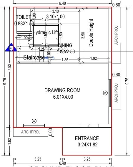  pacifica Floor Plan Ground Floor Plan